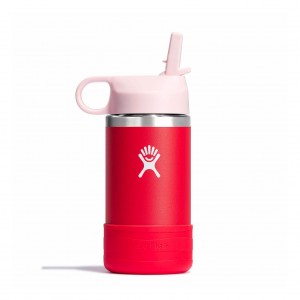 Hydro Flask 12 oz Kids Wide Mouth w/ Straw Cap Goji | JL6189305
