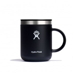 Hydro Flask 12 oz Mug Czarne | OB6854079
