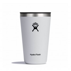 Hydro Flask 16 oz All Around™ Tumbler Białe | EO2063574