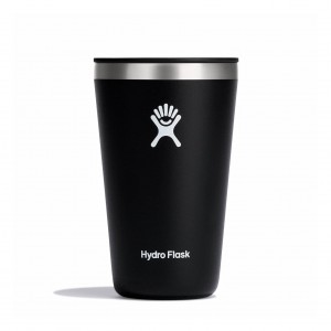 Hydro Flask 16 oz All Around™ Tumbler Czarne | LW9721348