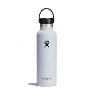Hydro Flask 21 oz Standard Mouth Białe | GI1974023