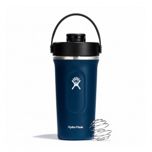 Hydro Flask 24 oz Insulated Shaker Bottle Indygo | YA9178240