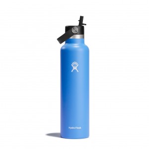 Hydro Flask 24 oz Standard Mouth with Flex Straw Cap Cascade | EY6540273