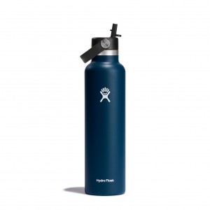 Hydro Flask 24 oz Standard Mouth with Flex Straw Cap Indygo | JM8175320