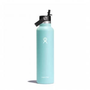 Hydro Flask 24 oz Standard Mouth with Flex Straw Cap Dew | VY7891654