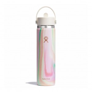 Hydro Flask 24 oz Wide Mouth with Flex Straw Cap Sugar Crush | MG7214389