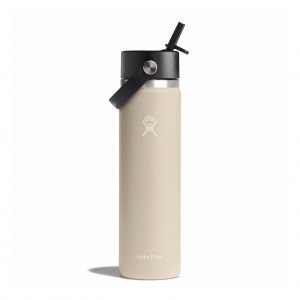 Hydro Flask 24 oz Wide Mouth with Flex Straw Cap Oat | MS3072645