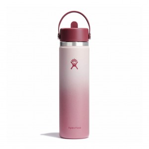 Hydro Flask 24 oz Wide Mouth with Flex Straw Cap Bayberry Ombre | HW8209673