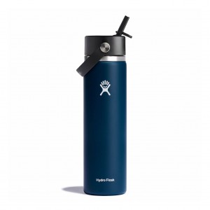 Hydro Flask 24 oz Wide Mouth with Flex Straw Cap Indygo | PW9714365