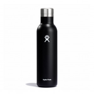 Hydro Flask 25 oz Wine Bottle Czarne | MG0643851