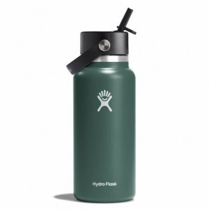 Hydro Flask 32 oz Wide Mouth with Flex Straw Cap Fir | YT9736452