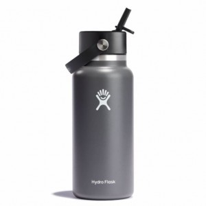 Hydro Flask 32 oz Wide Mouth with Flex Straw Cap Stone | KH3286709