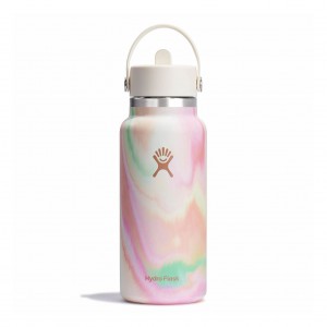 Hydro Flask 32 oz Wide Mouth with Flex Straw Cap Sugar Crush | BY1426739