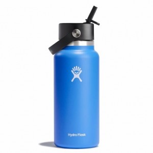 Hydro Flask 32 oz Wide Mouth with Flex Straw Cap Cascade | HB6758214