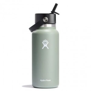 Hydro Flask 32 oz Wide Mouth with Flex Straw Cap Agave | JF2098547