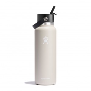 Hydro Flask 40 oz Wide Mouth with Flex Straw Cap Oat | BA2368941