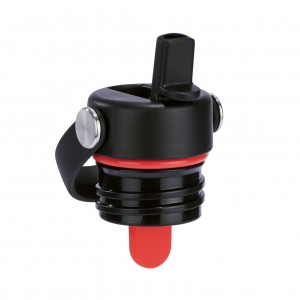 Hydro Flask Standard Mouth Flex Straw Cap Czarne | QW6319850